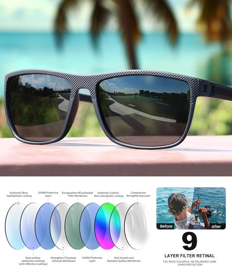 CIFOYA Sunglasses-Men Polarized Mens Sunglasses: Classic Women Sun Glasses UV Protection for Fishing Driving Golf - Image 5